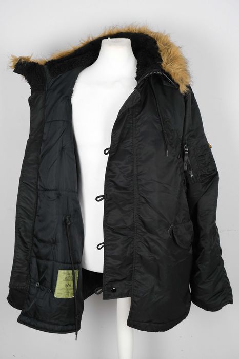 Alpha Industries fleece hooded extreme cold weather alaska parka coat