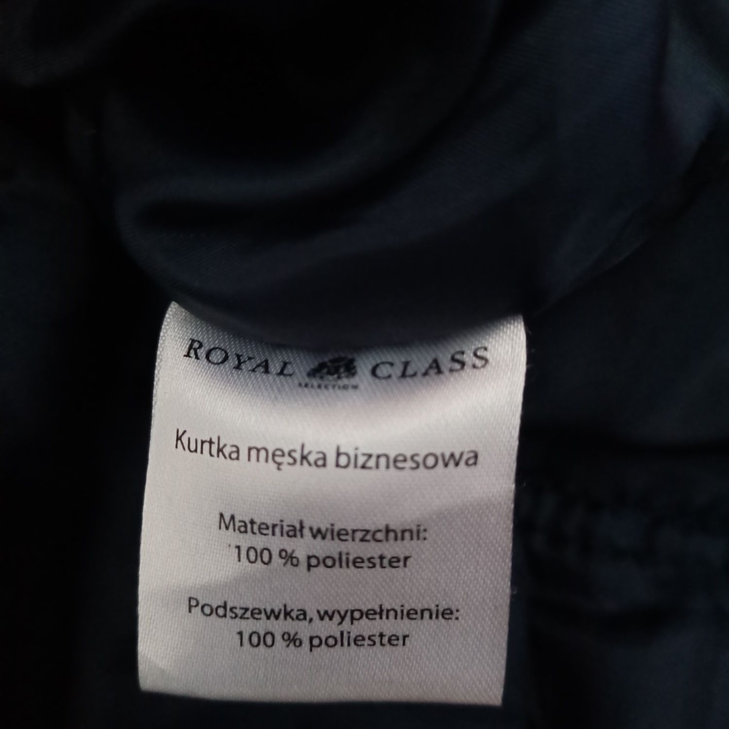 Kurtka męska biznesowa elegancka zamek kieszenie