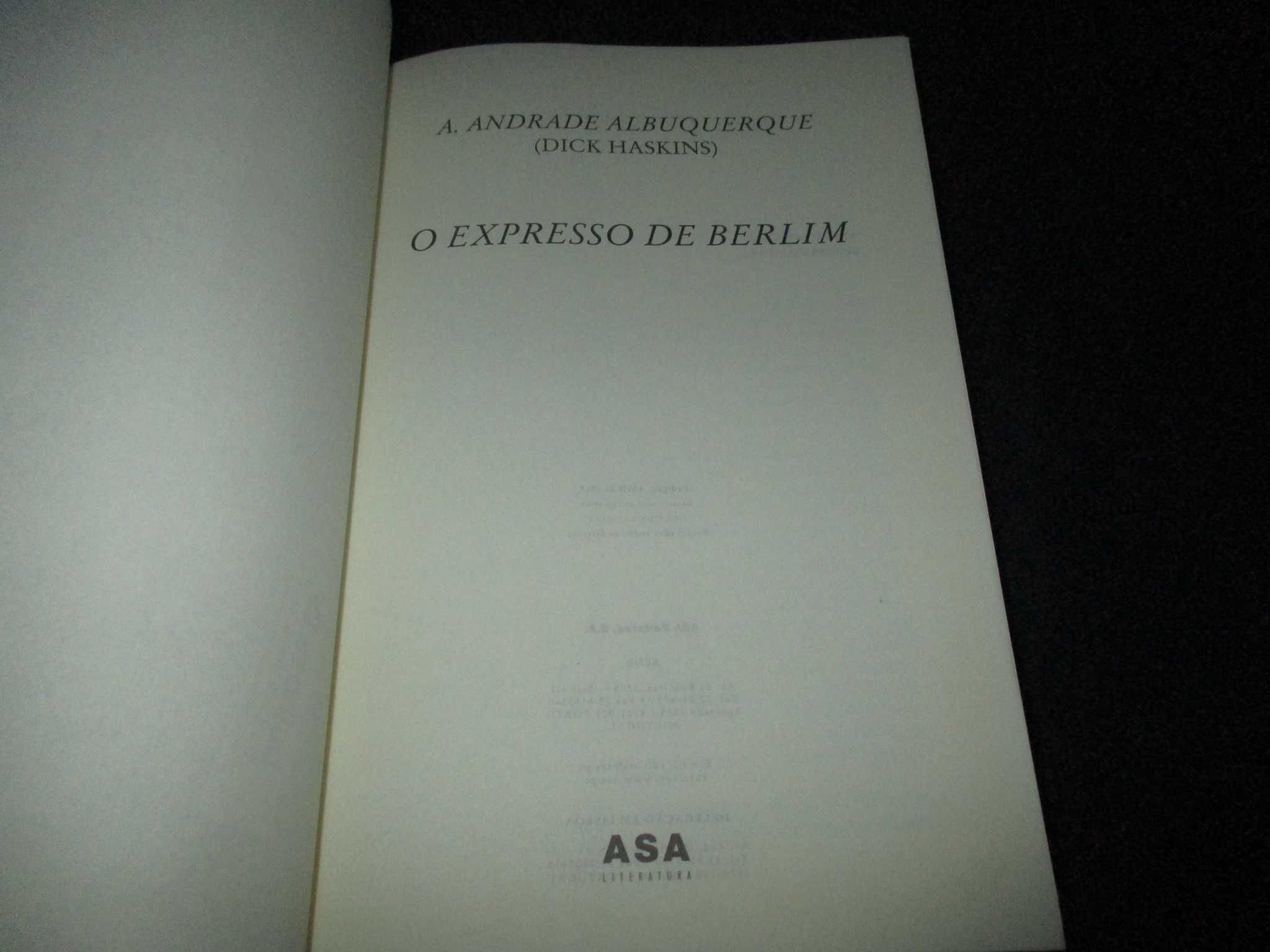 Livro O Expresso de Berlim António Andrade Albuquerque