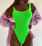 Strój kąpielowy neon green rozmiar M