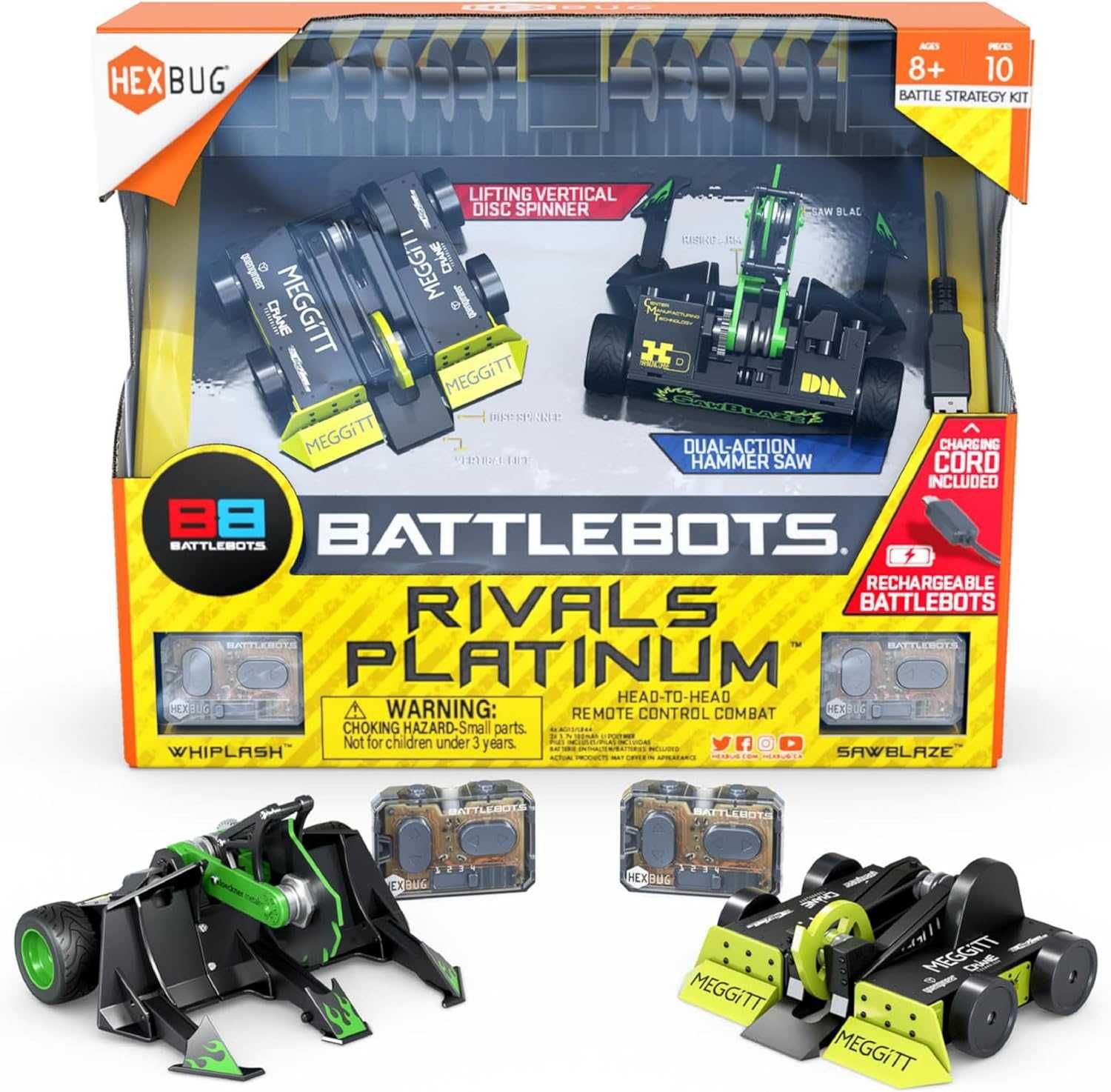 Набір Битви роботів HEXBUG BattleBots Rivals Platinum (Spin Master)