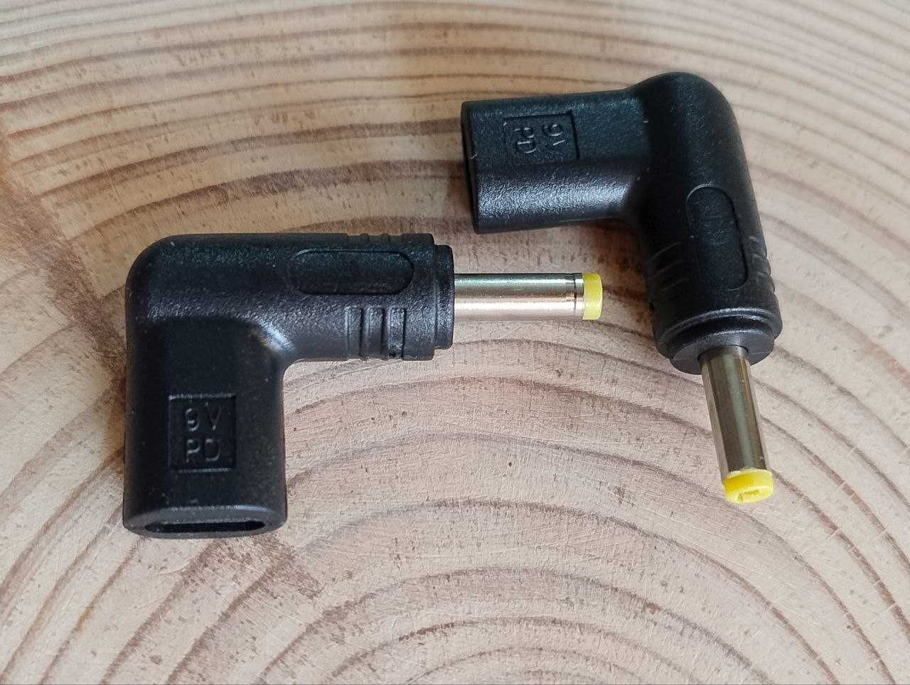 Переходник Type-C DC 5.5x2.5 5.5х2.1 4.0x1.7 5В 9В 12В 15В 5 9 12 15 V