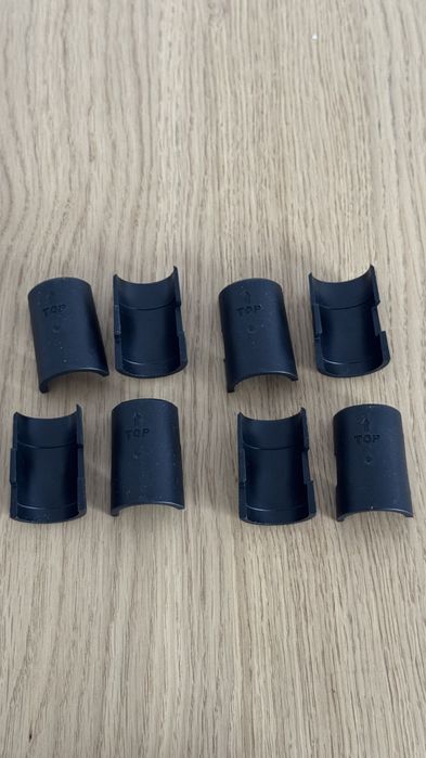 Klipsy do regałów drucianych, zaciski, tuleje 25mm 1 cal