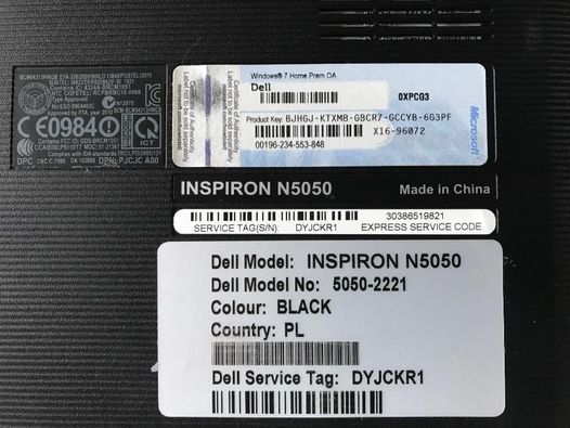 Laptop Dell Inspiron N5050