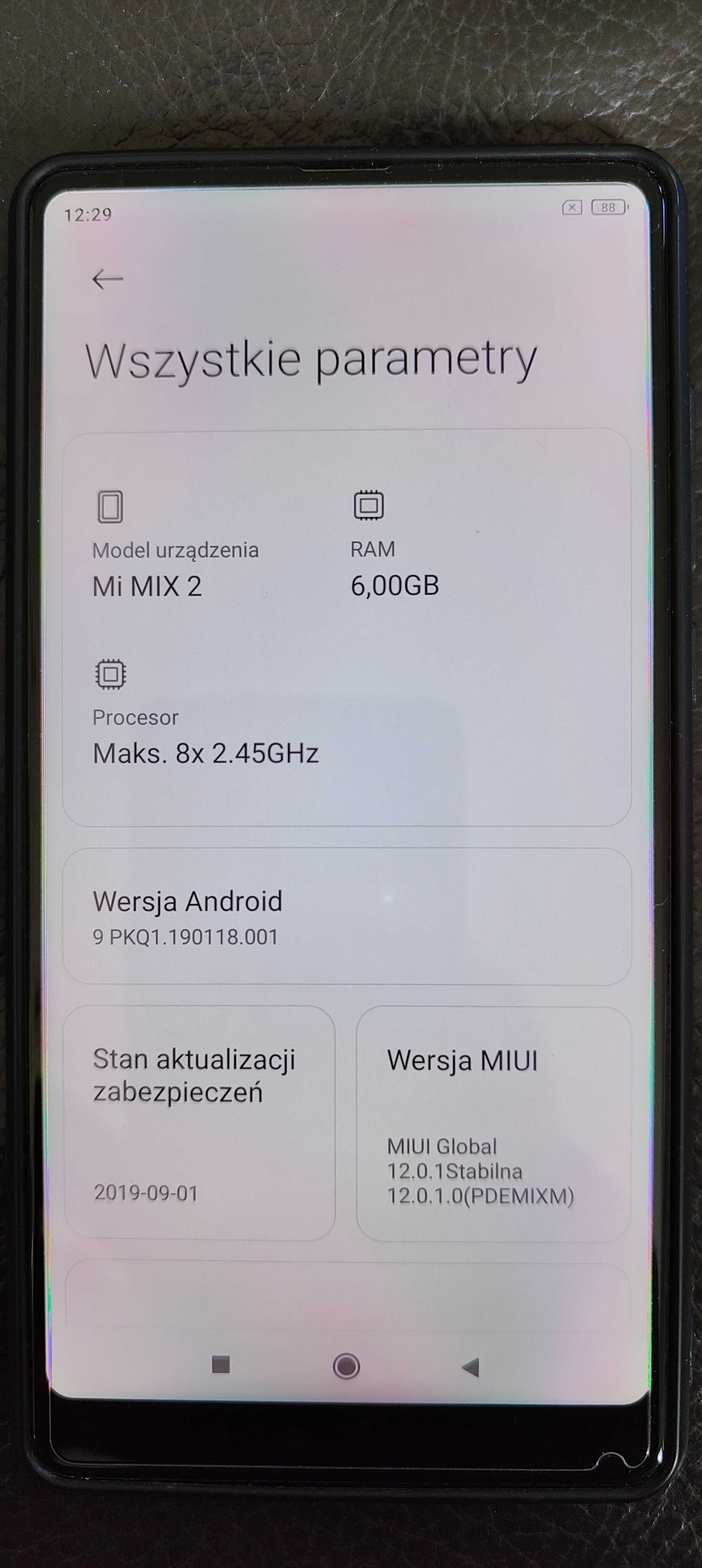 Xiaomi MiMix 2 - smartfon - jak nowy