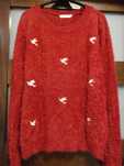 Bordowy sweter L