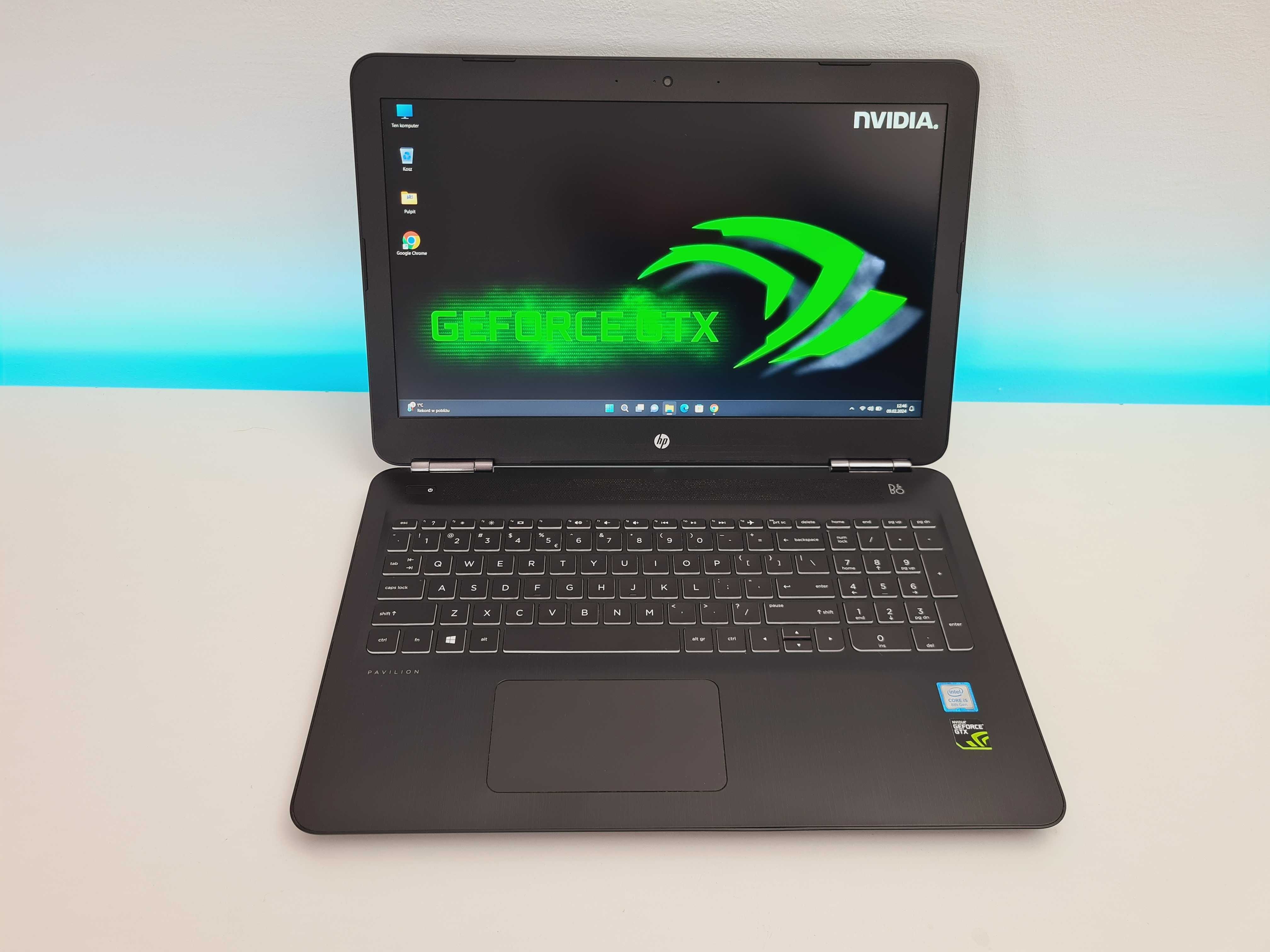 100% GAMING Laptop HP Pavilion i5, 16GB, GTX, do grania G17