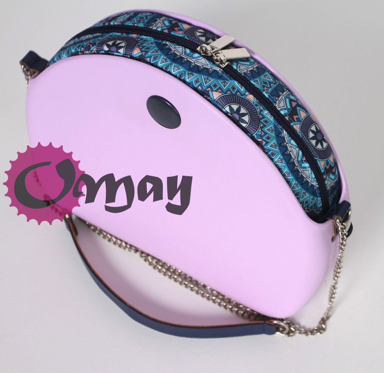 Niebieski organizer do OBAG MOON LIGHT mandale 2 kieszenie wkład OMAY