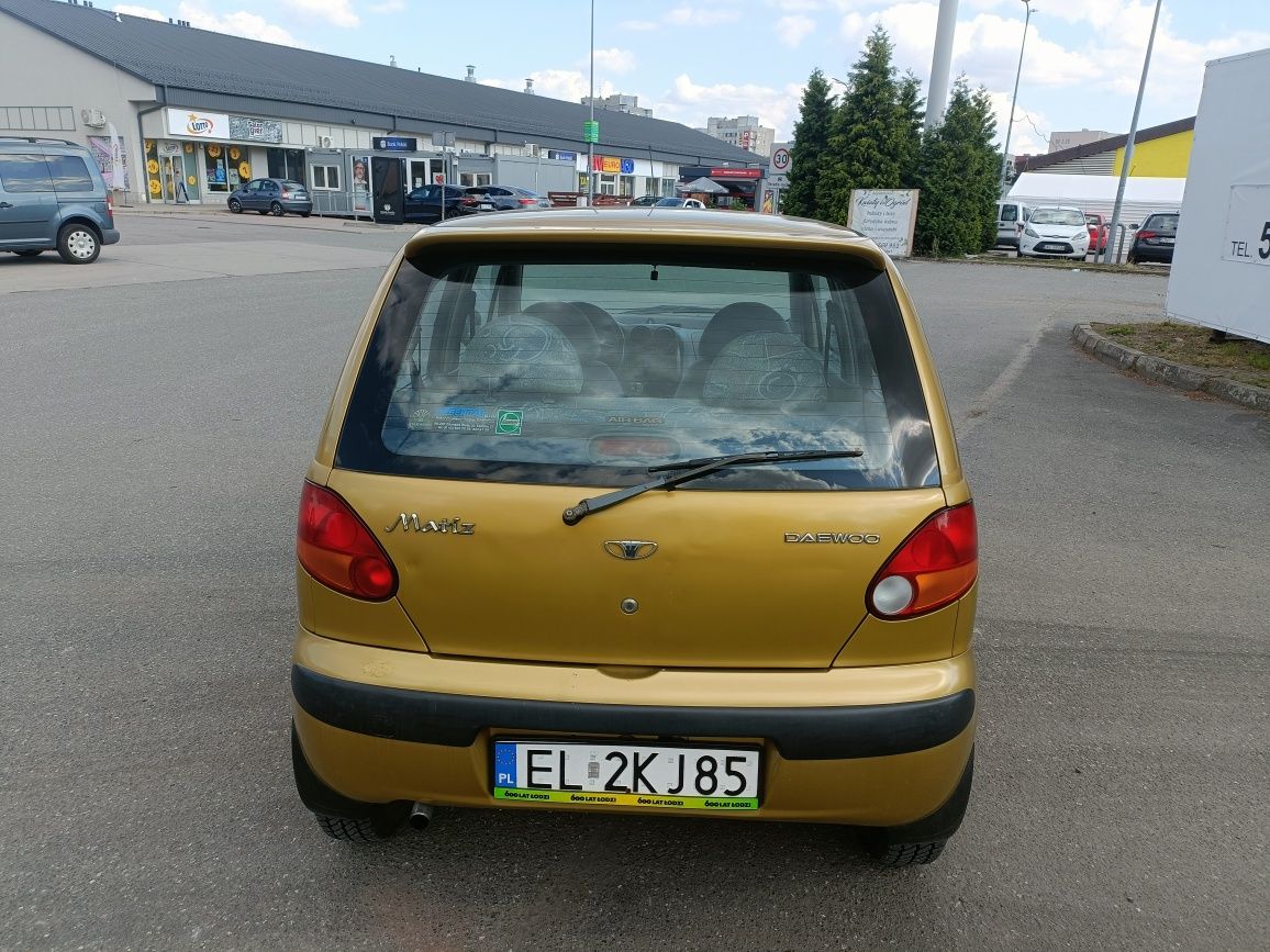 Daewoo Matiz ładny ze wspomaganiem Air ważne opłaty