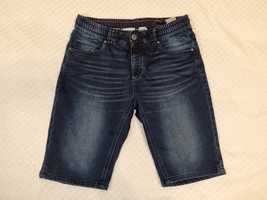 Шорти джинсові, чоловічі, на резинці, S, нові, стрейч, якість супер