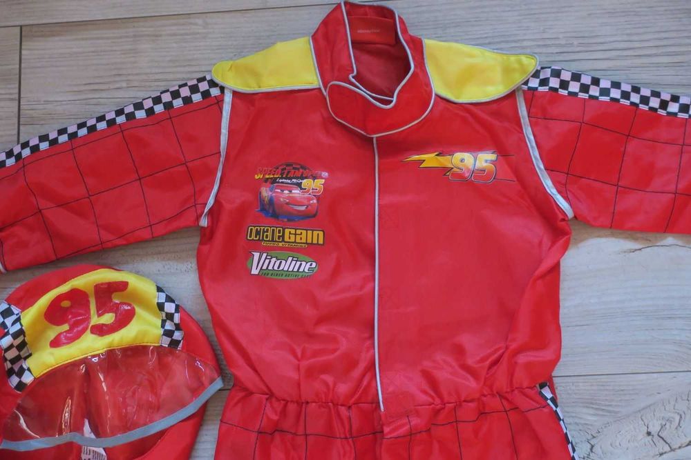 Strój karnawałowy Zygzak McQeen roz 116, 5-6 l Disney