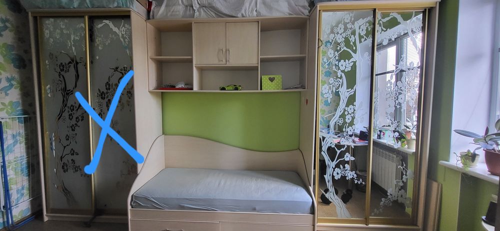 Ліжко дитяче з матрасом 80*190