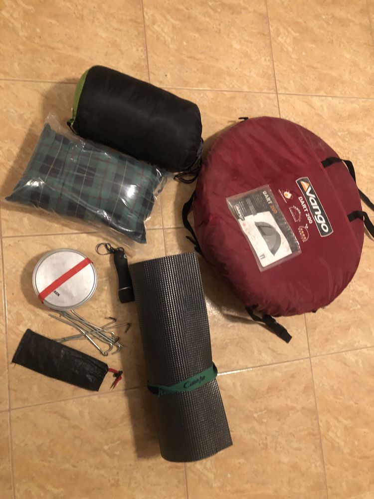 Kit campismo com tenda e mochila