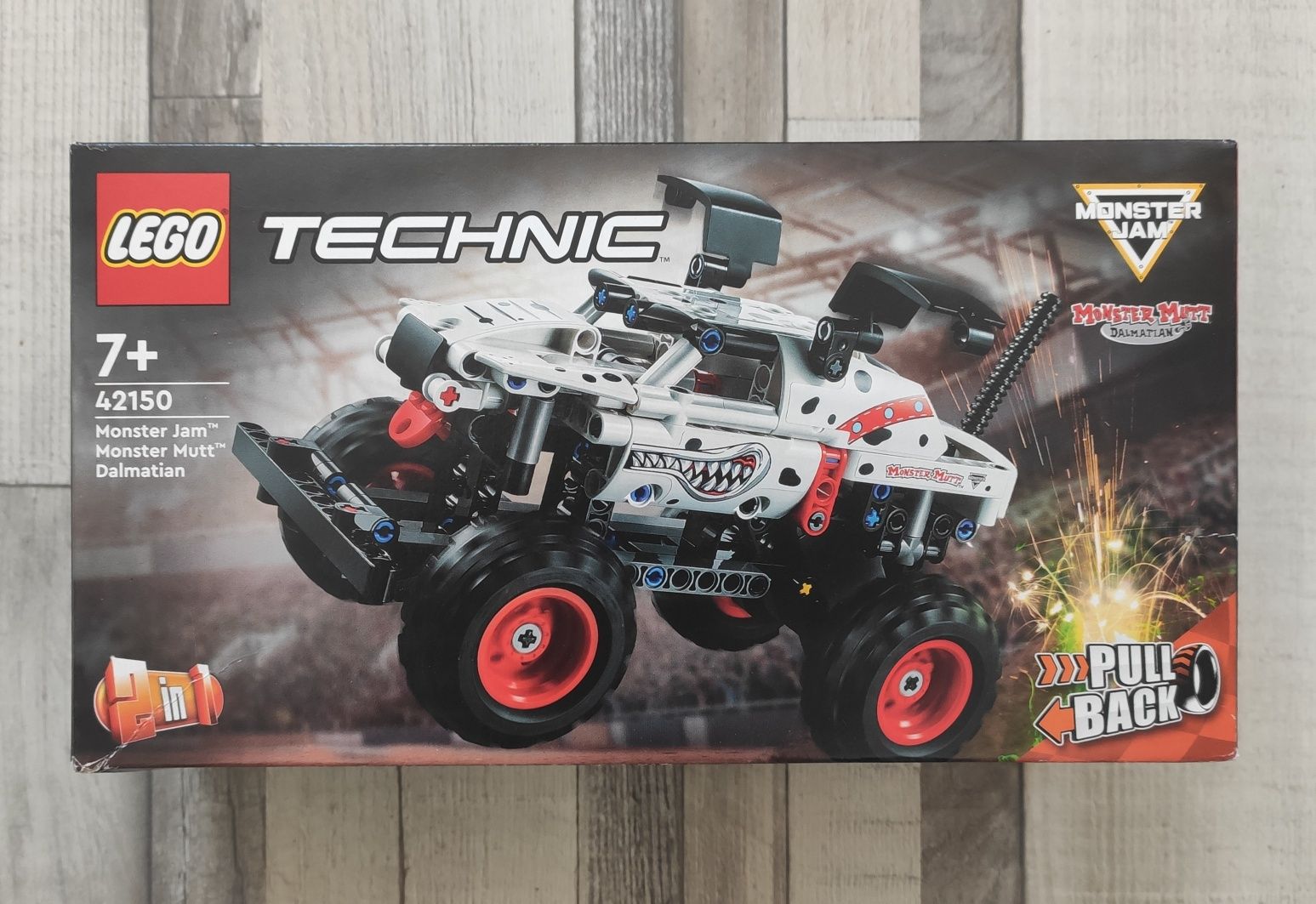 Pusty karton LEGO technic 42150 Monster Jam Monster Mutt Dalmatian