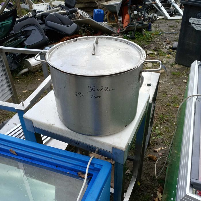 Garnek 3szt stal nierdzewna gruby 29l 30l