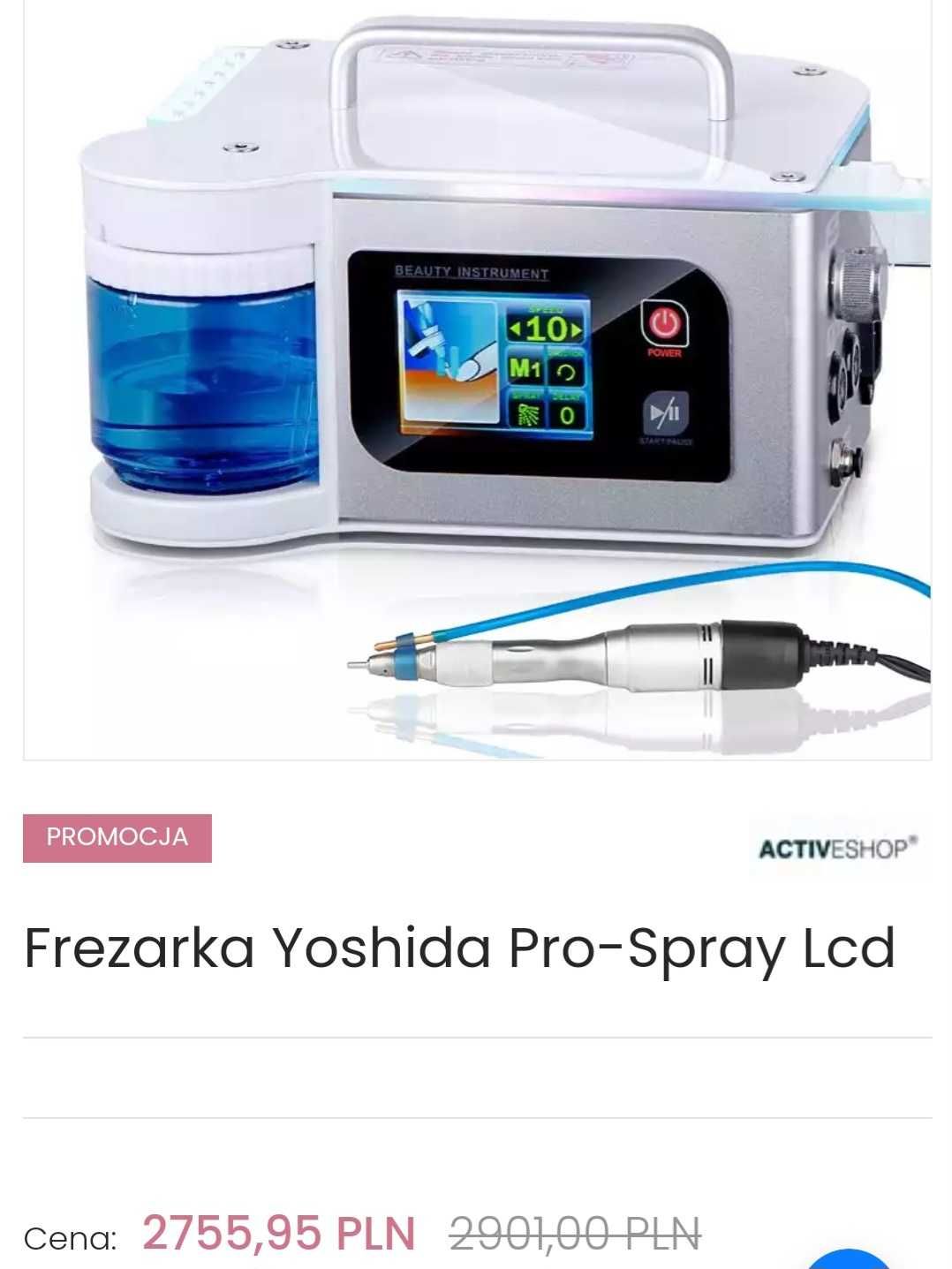 Frezarka podologiczna Yoshida Pro -spray lcd