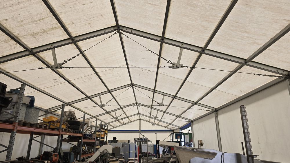 Hala namiotowa magazynowa aluminiowa  wzmacniana 8 x 35 m h 3,5m  emze