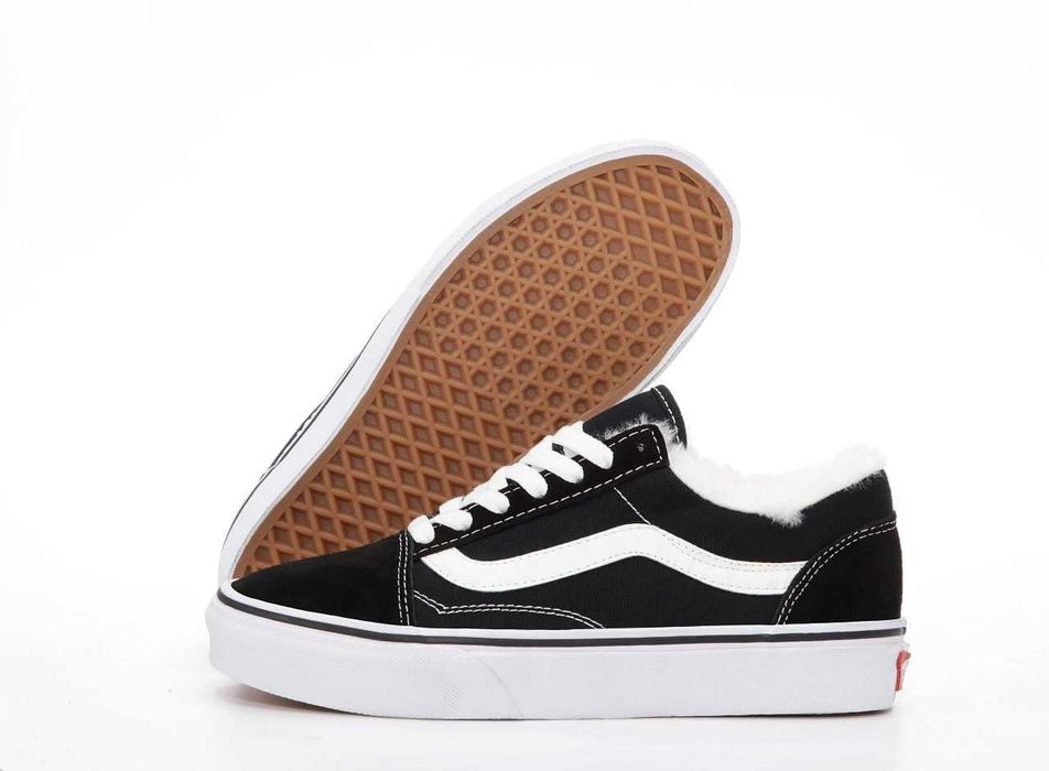 Кеды Vans Old Skool Winter Black White 36-45 Мех! Новинка Зимы 2025!