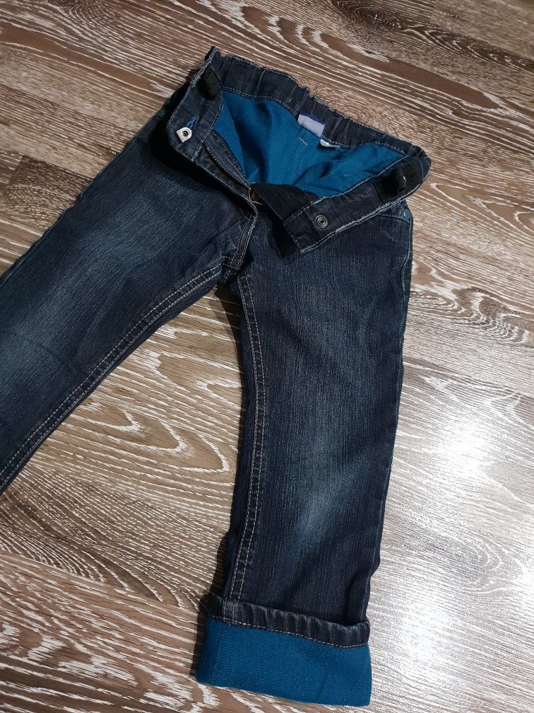 Spodnie jeansy z podszewką