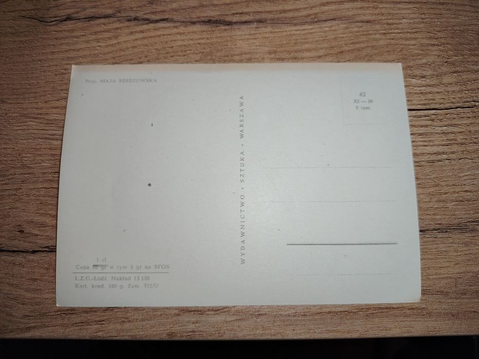Pocztówka projekt Maja Berezowska