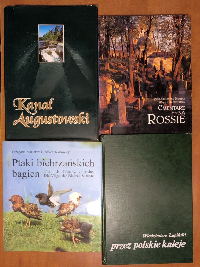 4 książki Ptaki biebrzańskich bagien Cmentarz na Rossie