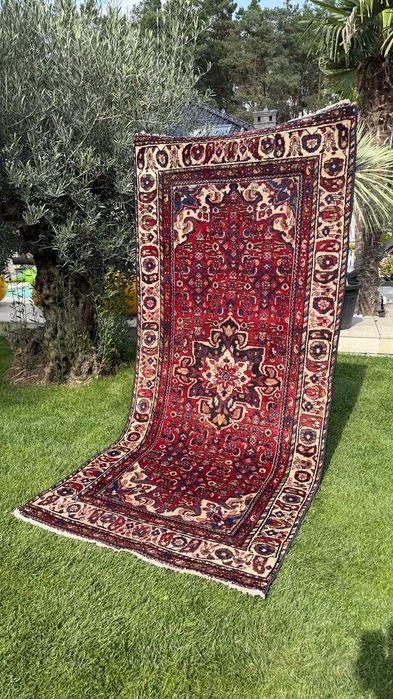 Dywan Perski Ręcznie Tkany Wełniany Iran Hamadan 265x120 galeria11 tyś