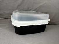 Tupperware Pojemnik Kolory Tęczy ** 1,2 L czarny z przykrywką