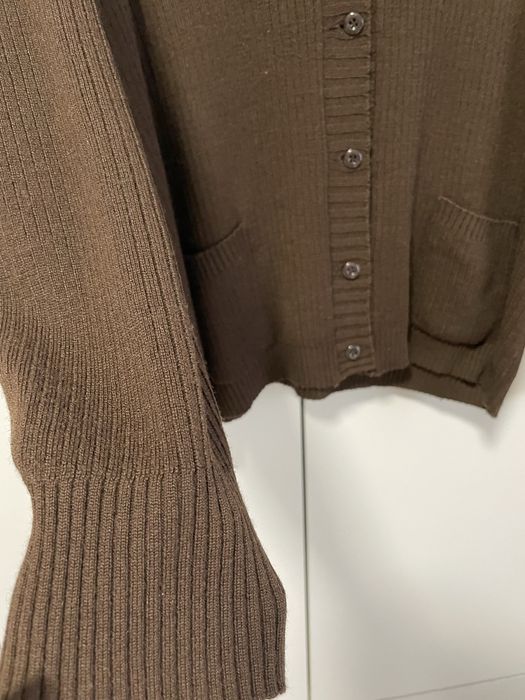 Кардиган вовна шоколадного кольору S-M