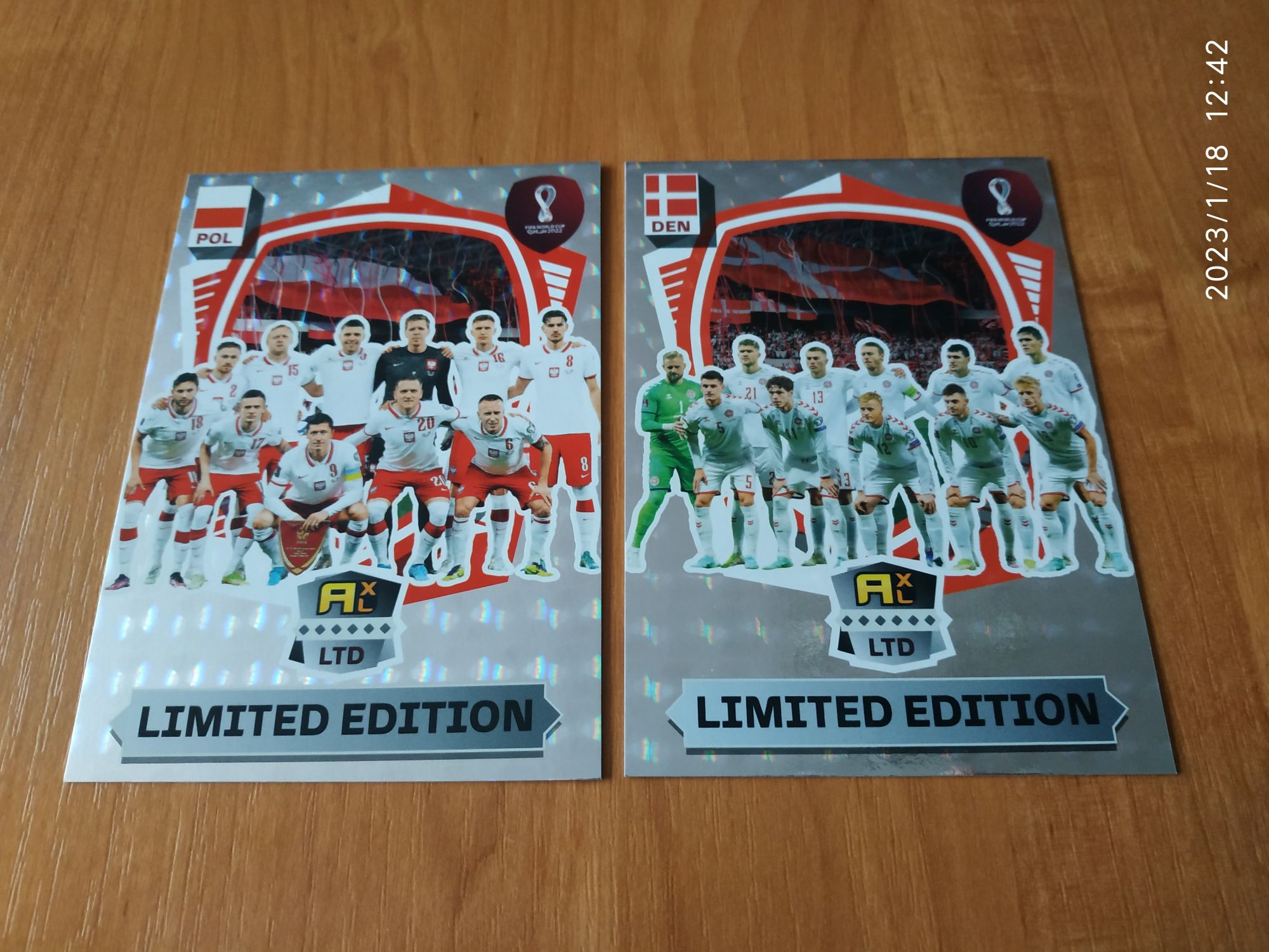 Panini FIFA World Cup Qatar 2022 - zestaw 2 kart Limited XXL (Line-up)