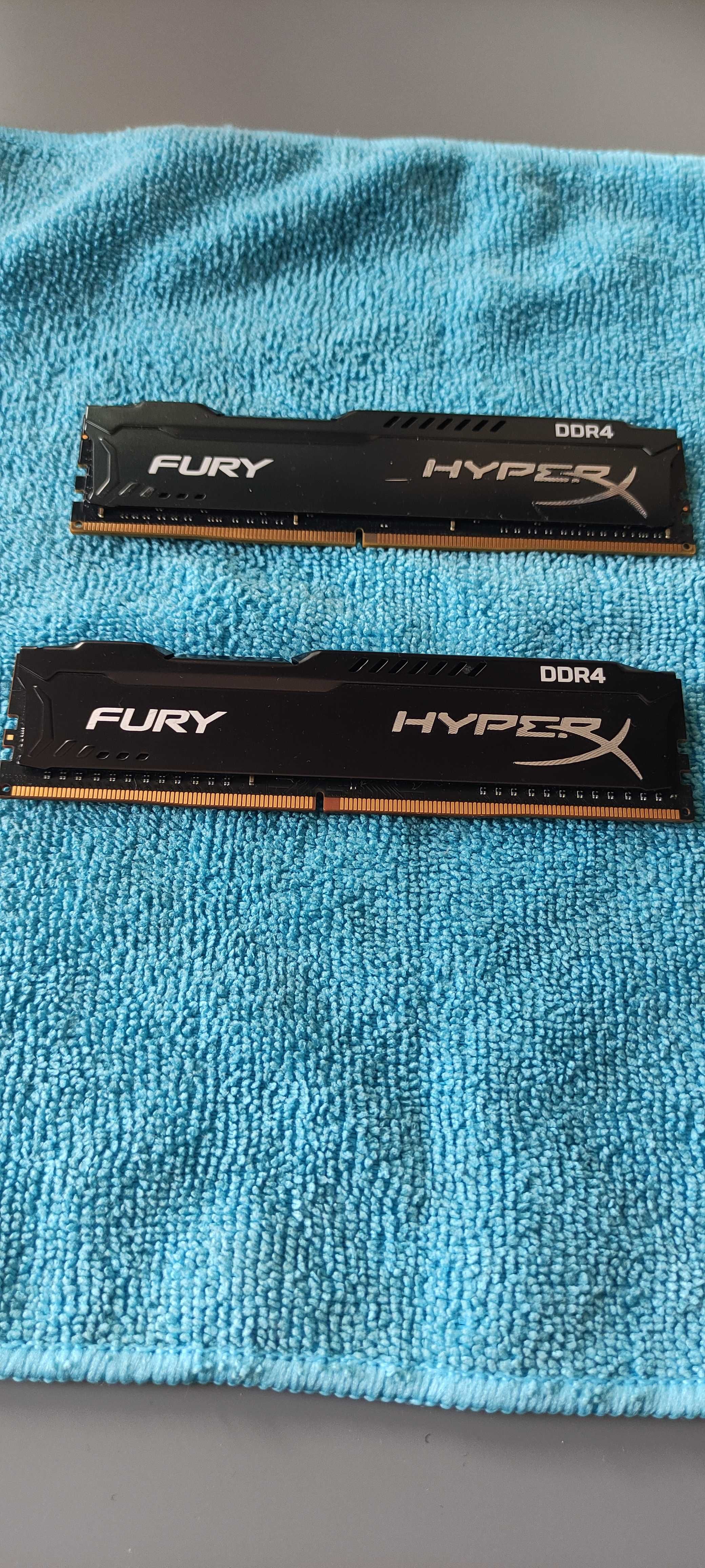 HyperX FURY 2x8GB używane hx424c15fb/8 hx424c15fb2/8