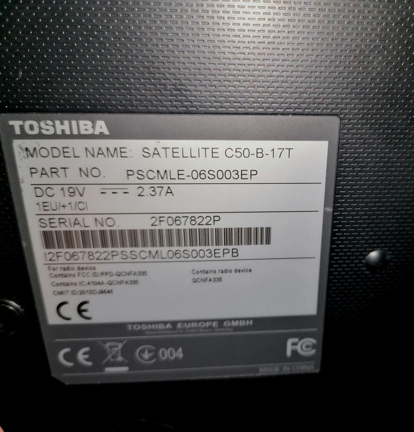 Toshiba portátil para recuperação