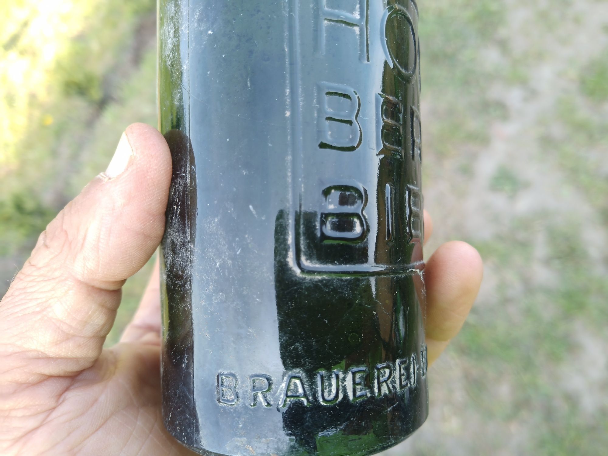 Stara butelka Hohberg Bier Lowenberg-Lwówek Śląski