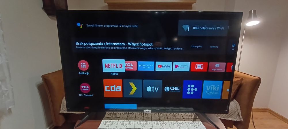 Telewizor TCL 43P615 4k 43cale