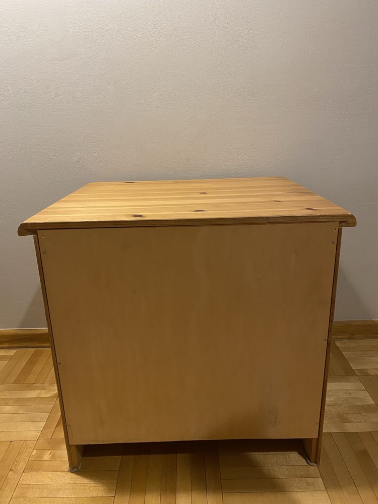 Łóżko drewniane sosnowe jedynka i szafka nocna
