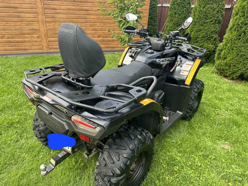 Cf moto 520 long zarejestrowany 2 osoby hak 2024r