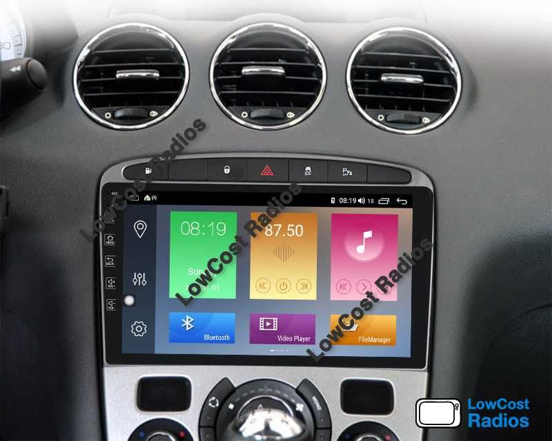 Auto Rádio GPS Android Peugeot 308 e 408 de 2010 a 2016 - Wifi, BT