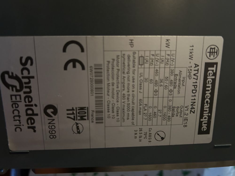 Falownik Schneider Electric Altivar 0,75kW 1,5kW 11kW