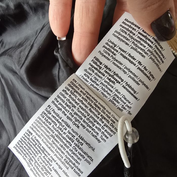 Kurtka puchowa pikowana down feather pierze puch reima 80 86 92