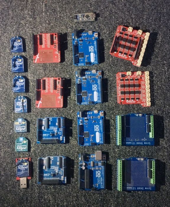 Великий набір Arduino, Xbee і додаткових аксесуарів