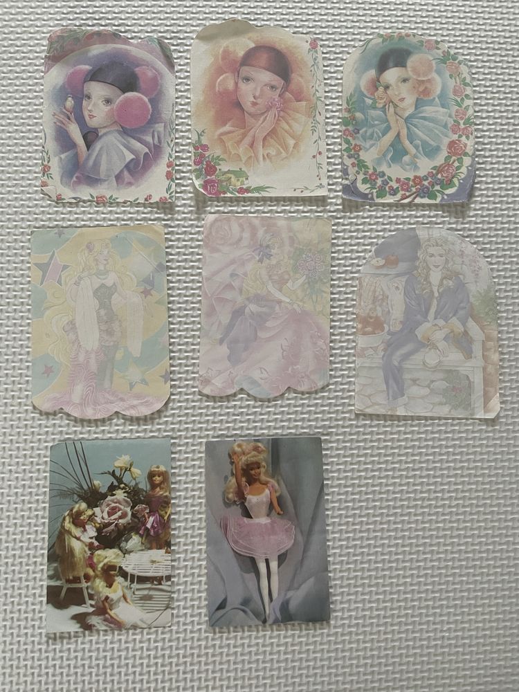 Kolekcjonerskie karteczki notesikowe lata 90 barbie