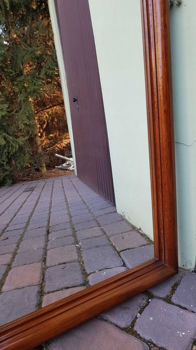 Lustro w drewnianej stylowej ramie 58x 106