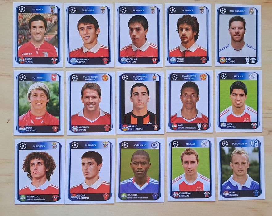 Lote de cromos Futebol da Panini