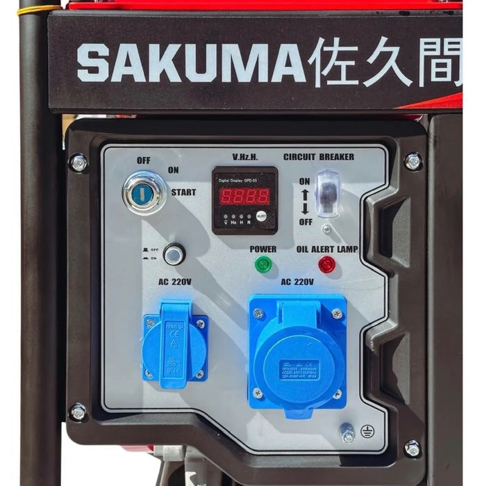Дизельний генератор SAKUMA SD7000E - 5.5 кВт - електростартер - Японія