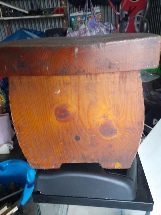 Przedwojenny taboret, podnozek, zydel