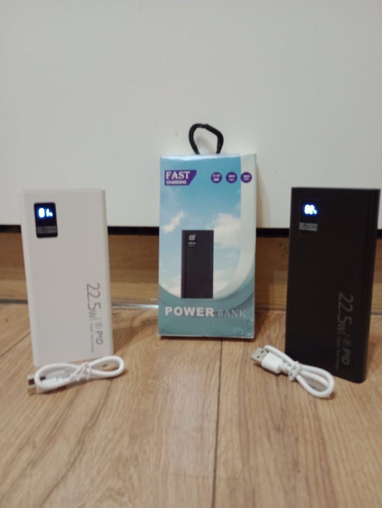 POWERBANK 8800/10000/20000/30000mAh/SzybkieŁadowanie-22,5W/Biały-Czar