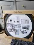 Fotoramka okrągła na 9 zdjec, do zawieszenia 60x2,5