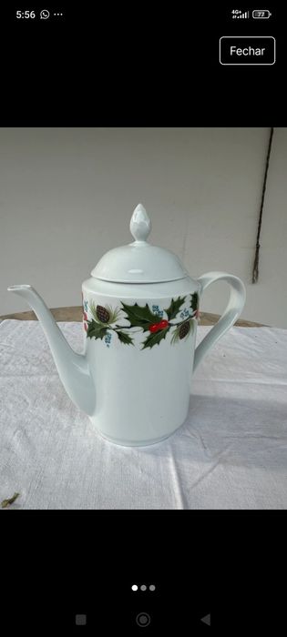 Bule em porcelana com motivo de Natal - Spal