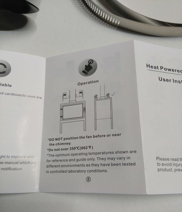 Ventilador silencioso para tubo de lareira salamandra pellets