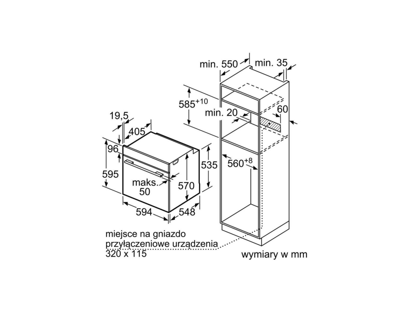 Вбудована духовка Bosch HBA534EB0 плита піч духова шафа духовой шкаф