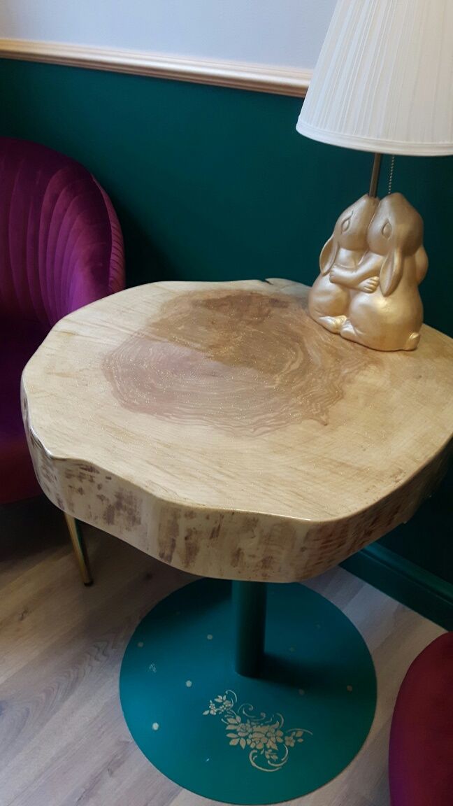 Stolik jesion plaster drewna